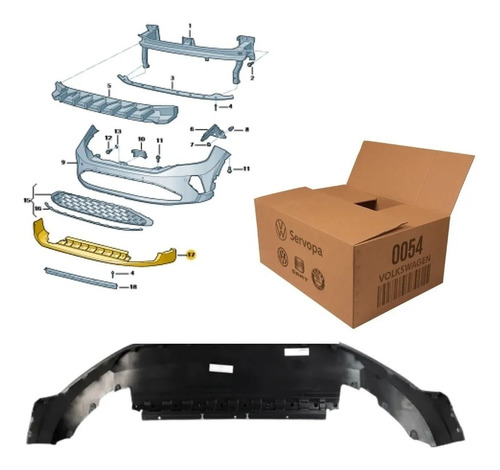 Spoiler Saia Do Parachoque Dianteiro Niv ...